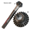 BG4705.14 COPPIA CONICA ad. VALPADANA VMC14 Z=9/24 - immagine 3