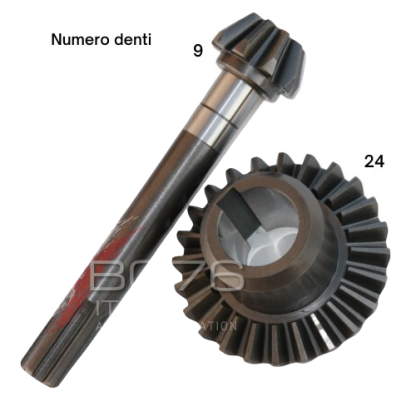 BG4705.14 COPPIA CONICA ad. VALPADANA VMC14 Z=9/24 - immagine 3