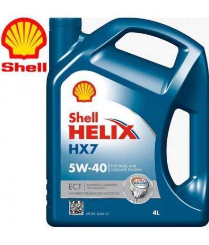 OLIO LUBRIFICANTE SHELL HELIX HX7 5W40 4L  cod 1825