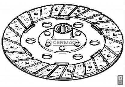 581010091 DISCO FRIZIONE RIGIDO 155x114x4,5 16x13x3,5 6 CAVE 15032 -  7052