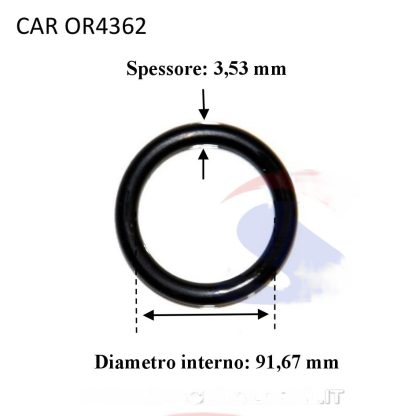 ORVIT4362   O-RING IN GOMMA NITRILICA CON Ø 91,67 MM E SPESSORE 3,53 MM – CAR OR4362 - immagine 3