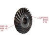 COPPIA CONICA FRESA MASCHIO Z.26 Z.14 SILVA -U - UZ- US - immagine 2
