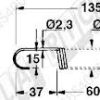 61.124 	  MOLLA a TRAZIONE L=135 - ø=19 - Filo ø 2,3  Imp. su New Holland	 	29833 Imp. su Sgorbati	69, 169, 171, 181	29833 1111/2210
