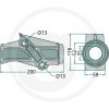 647498439F Tubo portante completo di boccole di supporto 425DN, 455DN, 426DN, 456DN, 781 DN, 800, 1600 Hydro, 160 - immagine 2