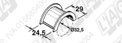67.085	BOCCOLA IN BRONZO (MEZZA) in PLASTICA