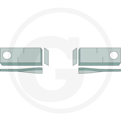 5259041777/25   Coltello   Rasaerba rotativo Claas 9047960 Destra    Rif. Orig.: 9527280 - immagine 2