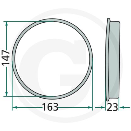 64756857400F   Boccola girevole superiore KUHN FC    Rif. Orig.: 56857400 - immagine 3