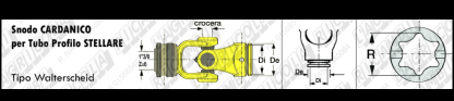 52.222-1   SNODO  COMPLETO PER CARDANO TUBO   ESTERNO  TIPO WALTERSHEID 1"3/8 Z6 CROCIERA 35X106,5 ADATTABILE WALTERSHEID  W240