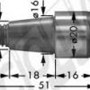 74.315-B  	PERNO M10x15 - Cono ø12/ø16xL=18