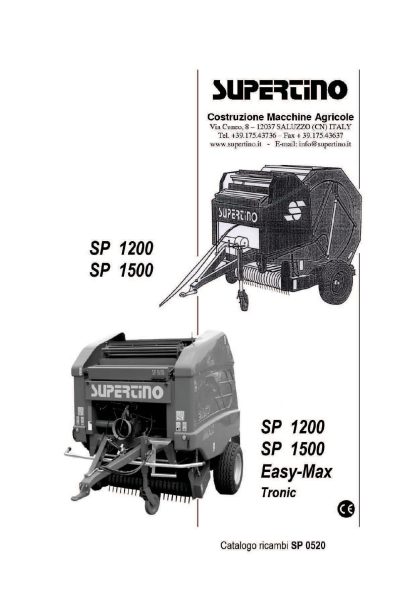 SPACCATO RICAMBI ROTOPRESSA SUPERTINO SP