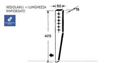 59.235  FORCONE in ALLUMINIO PER ROTOPRESSA Lerda