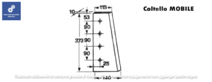 58.420 COLTELLO MOBILE PER ROTOPRESSA AMA COD ORIG 05-338