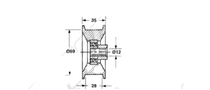 58.191: TENDICATENA PER ROTOPRESSA New Holland -  Sgorbati COD ORIG 35469 1111/2330
