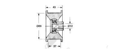 58,192  TENDICATENA L=43 Standard per Catene 1"