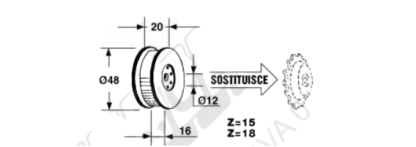 58.193: TENDICATENA PER ROTOPRESSA  Sgorbati  COD ORIG 1111/1935