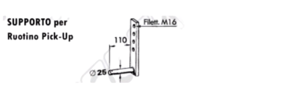 60.402: SUPPORTO PER ROTOPRESSA New Holland - Sgorbati  COD ORIG 53062 1111/10018