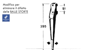 59.211  FORCONE in ALLUMINIO con modifica per BALLE STORTE PER ROTOPRESSA  Sgorbati -  Rota  COD ORIG 111/000153
