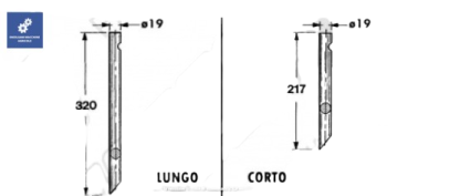 59.222-C FORCONE in ALLUMINIO LUNGO  PER ROTOPRESSA  New Holland  COD ORIG 165029