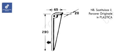 59.227  FORCONE in ACCIAIO PER ROTOPRESSA  Mc Cormick  COD ORIG 670515 R1