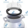 00100045  Coperchio bidone del latte per secchio mungitrice con 3 uscite, per bidoni del latte - immagine 5