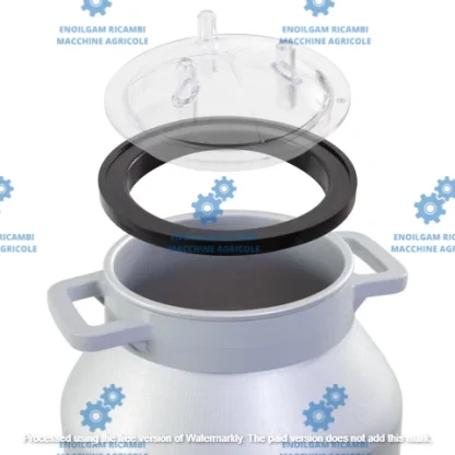 00100045  Coperchio bidone del latte per secchio mungitrice con 3 uscite, per bidoni del latte - immagine 5