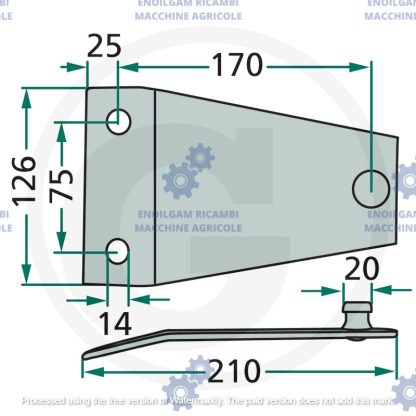 Z1033770 PORTALAMA ROTOFALCE  PZ KUHN KRONE DEUTZ FAHR PöttingeR TAARUP - immagine 2