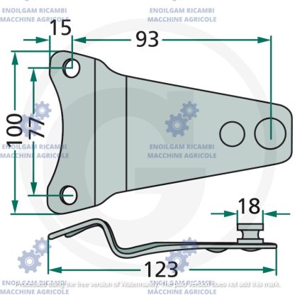 LF-0238K0   PORTALAMA   ROTOFALCE  Deutz-Fahr   Kuhn  Vicon/PZ  Taarup - immagine 2