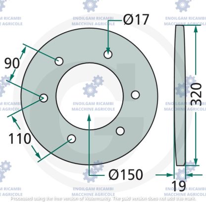 VGET35K0  COPERCHIO ROTOFALCE A TAMBURI  PZ DEUTZ  TAARUP KUHN - immagine 3