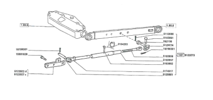 STABILIZZATORE LATERALE  Estremita' completa di boccola PER  FIAT 80-66  70-66  DT    5174917 - immagine 2