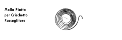 63.436 MOLLA RICHIAMO SPAGO LEGATORE ROTOPRESSA PIATTA H=20 mm - Spess. 2 mm (dettagli)  Imp. su Sgorbati Rif. Orig.: 1111/9140