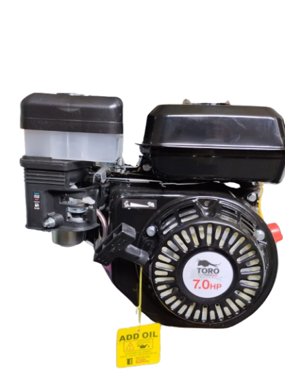 MOTORE COMPLETO A BENZINA TORO TMGX210 7 HP CON AVVIAMENTO A STRAPPO TIPO HONDA ALBERO CONICO 23 MM