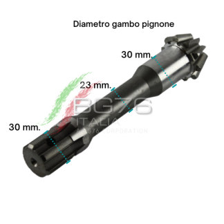 PIGNONE INFERIORE ad. GOLDONI FRESA 22M Z=10 /29 denti  RIF. ORIG. 0003254