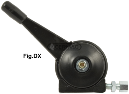 MANETTINO ACCELERATORE DX E SX IN NYLON GAMBO DRITTO PER TRATTORE manettino acc.dx leva diritta nylon  60113