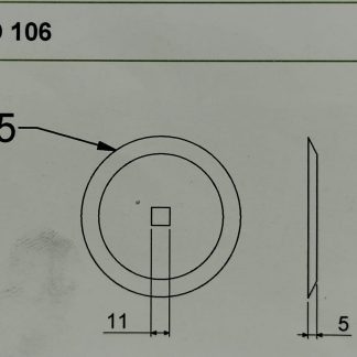 LD 106  DISCHETTO COLTELLO CARRO MISCELATORE DIAM 95 MM