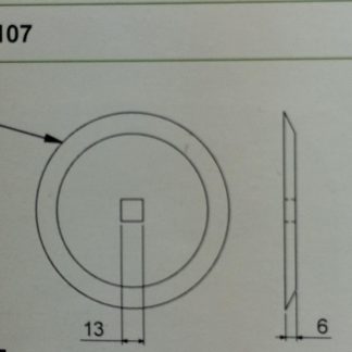 LD 107   DISCHETTO COLTELLO CARRO MISCELATORE DIAM 110 MM