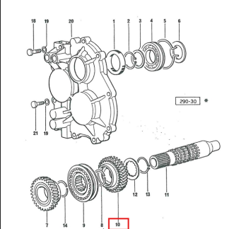 0.445.3327.3 INGRANAGGIO Z.37  invertitore  SAME EXPLORER 80 ECC