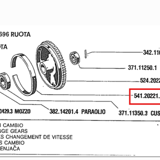 541.20221   ANELLO FRENO PER RASAERBA E  FALCIATRICE BCS mod. 622